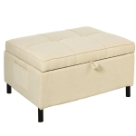 HOMCOM Multifunctional Model Changeable Linen Pull Out Sleeper Futon & Storage