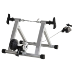 Soozier Magnetic Bike Bicycle Trainer Stand Indoor Exerciser w/5 Levels of Adjustable Resistance - Silver