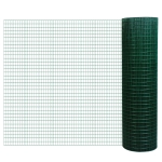 PawHut PVC Coated Steel Chicken Rabbit Mesh Fencing Wire Garden Galvanized Fence Border