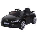 Aosom 6V Audi TT RS Kids Licensed Electric Sports Car Ride On Toy One Seat Battery Powered High/Low Speed Headlight Music and Remote Control - Black