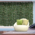 Outsunny 12PCS Artificial Boxwood Wall Panels 20" x 20" Photinia Serrulata Privacy Fence Screen Faux Hedge Greenery Backdrop
