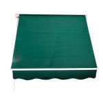 Outsunny 6' Drop Arm Manual Retractable Window Awning - Green