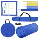 PawHut Backyard Competitive Dog Agility Training Kit Obstacle Course Equipment