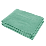 Outsunny Walk-in Tunnel Greenhouse Replacement Cover w/ Zipper Door, 11.5' x 10', Green