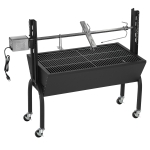 Outsunny Outdoor Automatic Charcoal BBQ Rotisserie Grill 110lbs Lamb Hog Spit Roaster