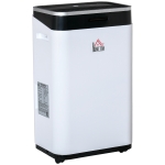 HOMCOM 2520Sq. Ft Portable Electric Dehumidifier For Home, Bedroom or Basements with 14 Pint Tank, 2 Speeds and 3 Modes, White