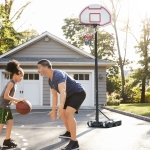 Soozier 59.1"-82.7" Portable Basketball Stand System Junior Adjustable W/ Wheels