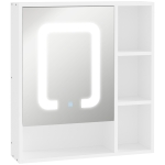 kleankin LED Lighted Medicine Cabinet with Mirror Wall-mounted Bathroom Organizer