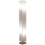 HomCom 48" Modern Free Standing Rectangle Floor Lamp with Linen Shade - Beige