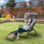 Outsunny Mesh Zero Gravity Lounge Chair Recliners, Folding Rocking Chair, Outdoor Chaise Lounge for Beach, Poolside and Patio, Black