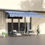 Outsunny 10x5ft Manual Retractable Patio Awning Window Door Sun Shade Deck Canopy Shelter Water Resistant UV Protector Green(c-6)