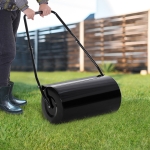 Outsunny 46L Heavy Duty Push/Tow Lawn Roller Filled w/ Water or Sand Black