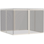 Outsunny Universal Replacement Mesh Sidewall Netting for 10' x 13' Gazebos and Canopy Tents with Zippers, (Sidewall Only) White
