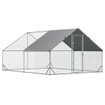 PawHut 10' x 13' 6.5' Chicken Coop Cage, Outdoor Hen House w/ Cover & Lockable Door