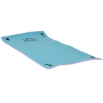 HOMCOM 10' x 5' Floating Water Mat, 3-Layer Swimming Pool Float Ultimate Super-Sized Portable Foam Raft, Thick and Durable Water Activities Mat for Lake, Oceans