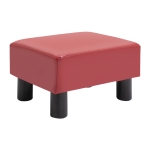 HOMCOM Modern Faux Leather Ottoman Footrest Stool Foot Rest Small Chair Seat Sofa Couch