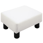 HOMCOM Modern Faux Leather Ottoman Footrest Stool Foot Rest Small Chair Seat Sofa Couch