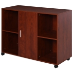 Vinsetto Multipurpose Filing Cabinet Printer Stand with an Interior Cabinet, 2 Shelves, Printers/Scanner Area, Brown