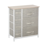 HOMCOM Seven Cube Craft Storaging Organizer with Large Tabletop and Easy Assembly
