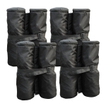 Outsunny 4-Pack Canopy Party Gazebo / Pop Up Tent Pole Weight Sand Anchor Bag