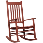 Outsunny Wooden Rocking Chair Porch Rocker Balcony Deck Outdoor Garden Seat