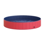 PawHut Dog Bathing Tub 12" x 47"/56"/63" Collapsible PVC Foldable Pet Swimming Pool