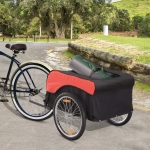 Aosom Cargo Bike Trailer Luggage Carrier Cart Foldable