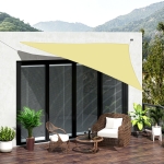 Outsunny Triangle 13x13x13ft Sun Sail Shade Garden UV Block Sunshade Outdoor Canopy Patio Lawn Shelter Sand