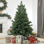 HOMCOM 5FT Artificial Christmas Tree Holiday Home Xmas Decoration Automatic Open, Green