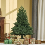 HOMCOM 4FT Artificial Christmas Tree Holiday Home Xmas Decoration Automatic Open, Green
