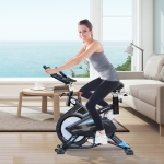 Soozier Indoor Cycling Bicycle Cardio Workout Trainer Heart Pulse Sensor with LCD Monitor and 28.6lbs Flywheel