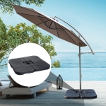 Outsunny 4pc Umbrella Weight Base Plastic Sand Water Filled Garden Outdoor Heavy