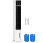 HOMCOM 41" Oscillating Air Cooler for Home Office with Timer, 3-In-1 Evaporative Ice Cooling Tower Fan Humidifier with 3 Modes, 3 Speeds, LED Display and Remote Control
