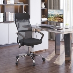 HOMCOM High Back Ergonomic Mesh Office Chair Swivel Computer PC Desk Chair Seat, Black