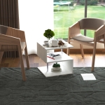 HOMCOM Wooden S Shape End Table 3 Tier Storage Shelves Organizer Living Room Side Table Desk White