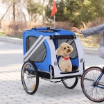 PawHut Pet Bicycle Trailer Dog Cat Bike Carrier Pet Bicycle Trailer Dog Cat Bike