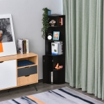 HOMCOM 5-Tier Freestanding Bookcase Open Shelves for CDs Records Books Home Office
