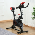 Soozier Upright Exercise Bike Indoor Bicycle Cardio Workout Cycling Trainer Fitness Equipment Home Gym