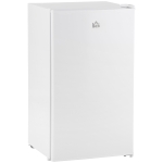 HOMCOM Mini Fridge with Freezer, 3.2Cu.Ft Compact Refrigerator with Adjustable Shelf, Mechanical Thermostat and Reversible Door for Bedroom, Dorm, White