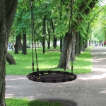 HOMCOM Tree Swing Hanging Hammock Chair Attaches to Tree or Existing Swing Set