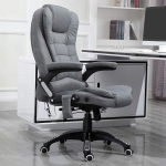 Vinsetto Massage Office Chair Relax Head 130° Reclining Chair, Grey