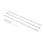 Outsunny Sun Sail Shade Canopy Adjustable Installation Pole/Pipe Kit