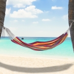 Outsunny 83"x59" Double Hammock Bed Sun Bed Lounge Garden Camping Hiking Furniture (Colour 1)