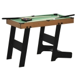Soozier 40'' Mini Pool Table Set Tabletop Billiards Game, Fun for Whole Family Game Room Man Cave, with Easy Folding for Storage, with Balls, Cues, Chalk, Brush