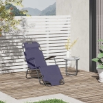 Outsunny Folding Chaise Lounge Chair Portable Adjustable Recliner Sun Lounger Outdoor Garden Reclining Seat with Pillow,Grey