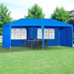 Outsunny 10' x 20' Gazebo Canopy Party Tent for Outdoor Event with Wind Ropes and Ground Stakes w/ 2 Side and 2 window removeable walls