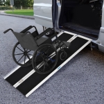 HOMCOM Foldable Portable Wheelchair Ramp Easy Access Carrier Ramp (5ft)