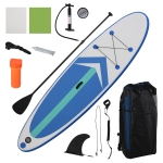 Soozier 11' x 31.5'' x 6.25'' Inflatable Stand Up Paddle Board with Accessories, Including SUP Paddle, Carry Bag, & Air Pump, Blue