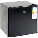 HOMCOM Countertop Mini Fridge, 1.1 Cu. Ft Compact Upright Refrigerator with Removable Shelves, Reversible Door for Home, Dorm, Apartment and Office, Black