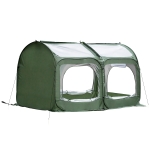 Outsunny 8' x 4' x 4' Portable Pop Up Mini Greenhouse with zippered Doors & Portable Zipper Bag for Plants Outdoor, PVC Cover